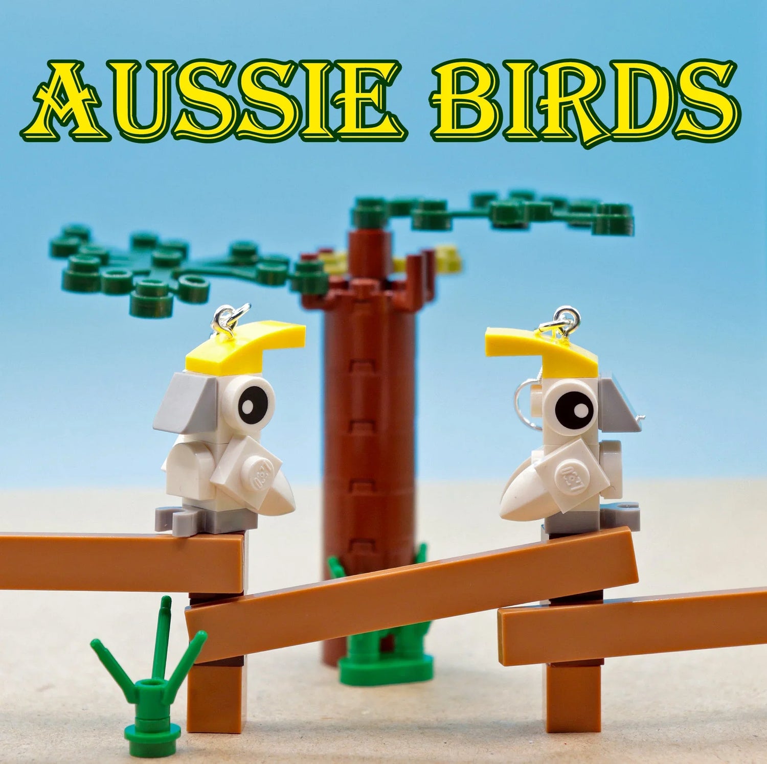 Aussie Birds - LEGO bird earrings - Collection - native Australian bird earrings - unique gifts - Block Your Ears