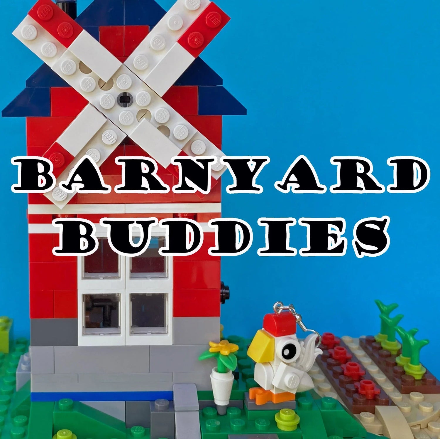 Barnyard Buddies - Collection - Cows - Udderly Adorable - Pigs - sheep - LEGO Earrings - Dangles
