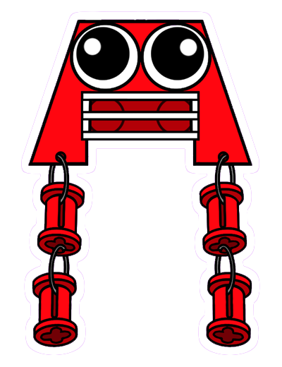 illustrated version of a very peculiar fellow-red-favicon-mascot