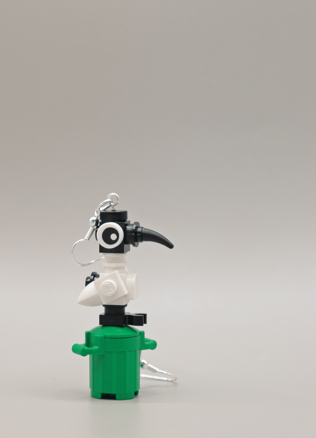 Bin Chicken Earrings | Quirky Bird Earrings | Block Your Ears