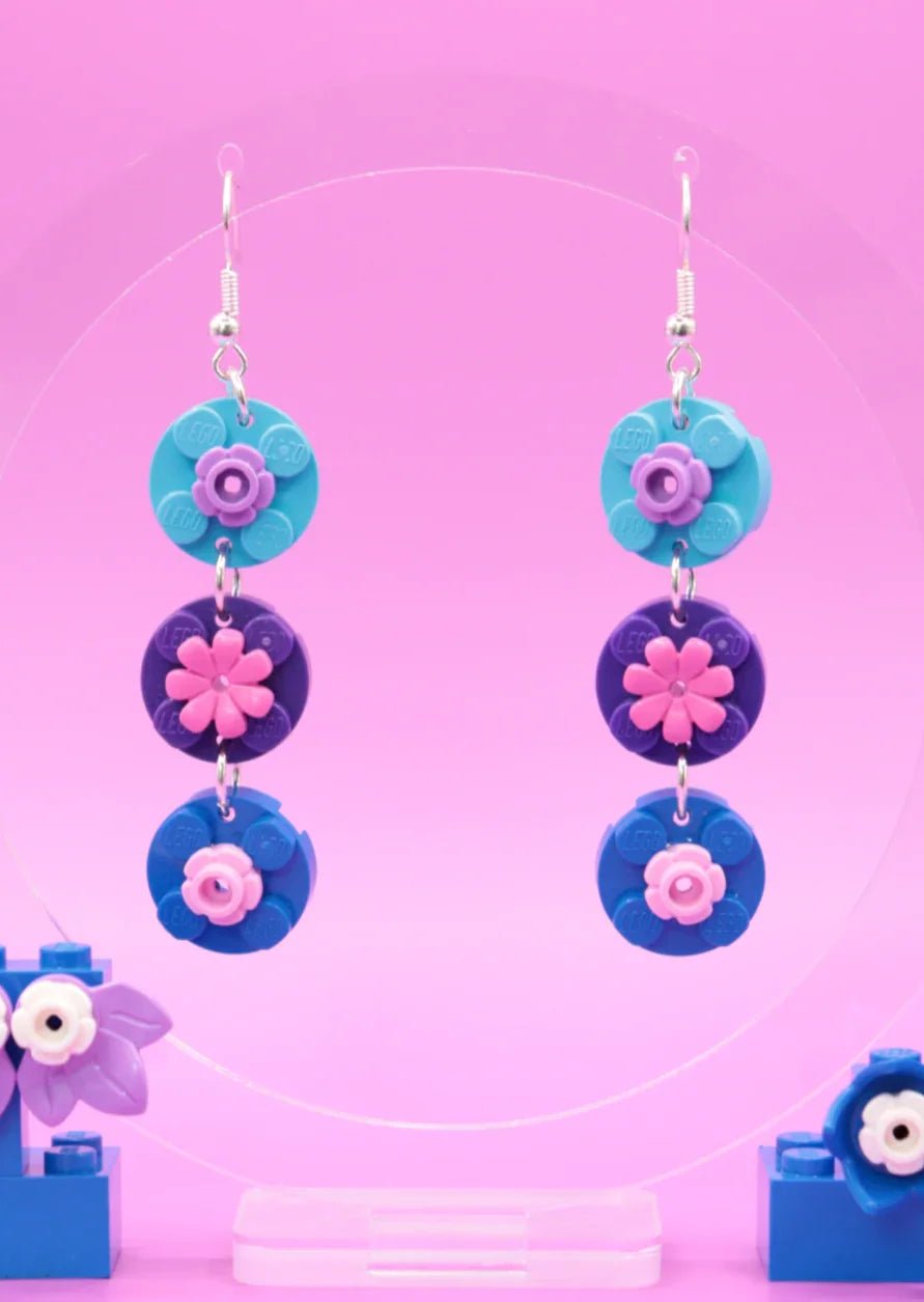 Mini Flower Earrings | Lego Bricks Earrings | Block Your Ears