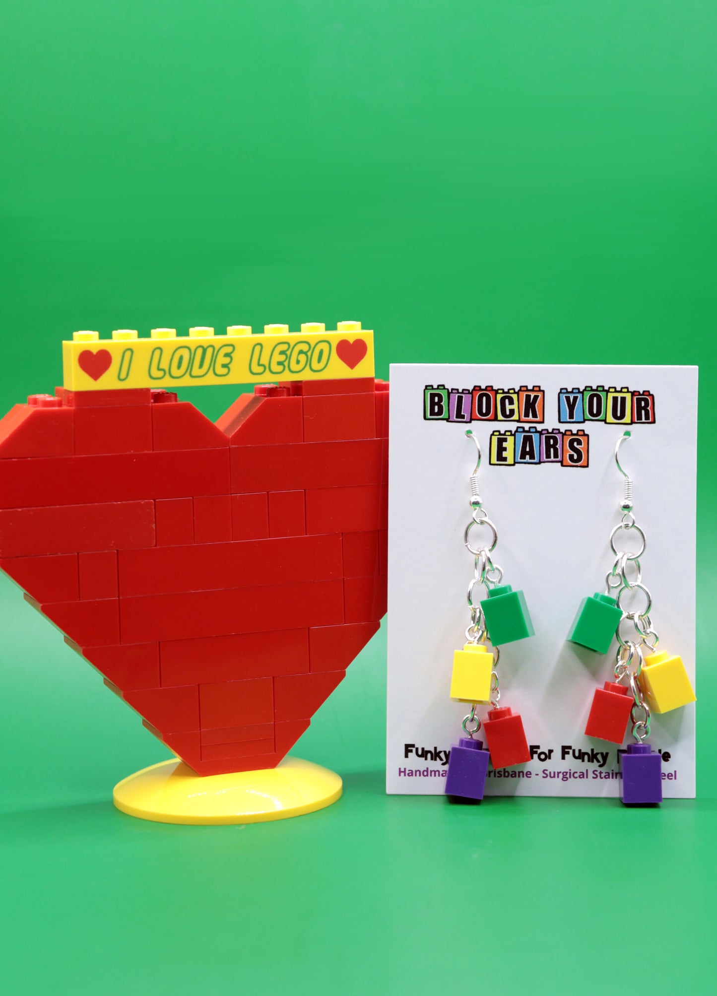 green-yellow-red-purple-funky-lego-earrings-card-heart