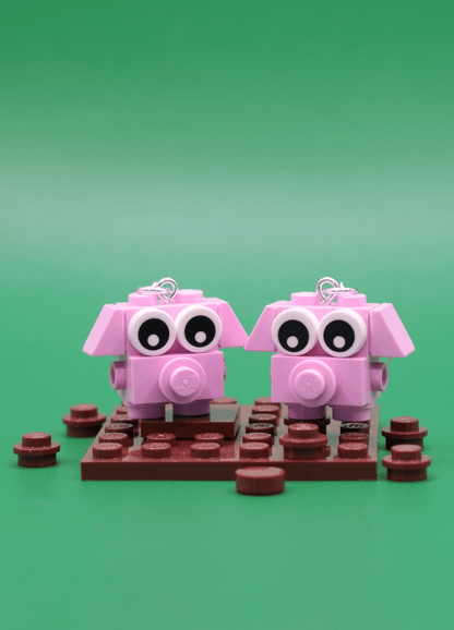 Pig and Cow Earrings | Cute Pair Earrings | Block Your Ears